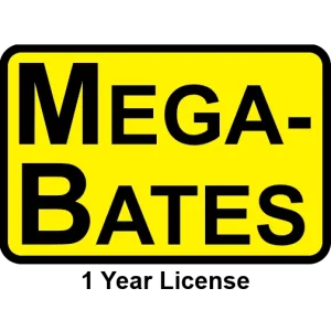 Mega-Bates Rectangle Logo 1 Year License Icon